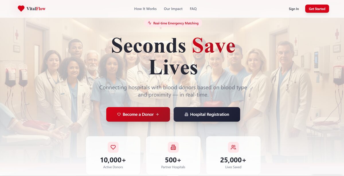 VitalFlow interface